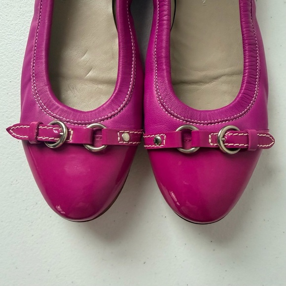 AGL Attilio Giusti Leombruni Monika Pink Ballet Flats Patent Leather Toe 38.5 - Picture 5 of 16